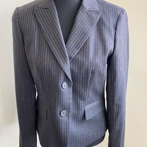 J. Crew Vintage Charcoal Pinstripe Blazer